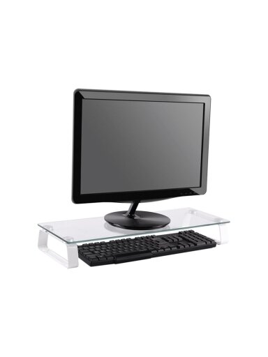 Logilink BP0027 Tabletop monitor riser, glass | Logilink