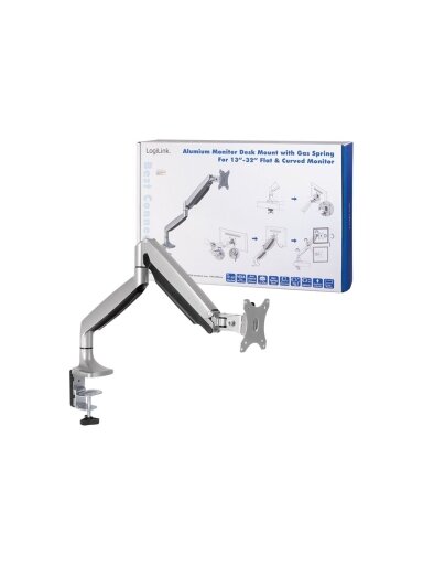 Logilink | Desk Mount | BP0042 | 13-32 " | Maximum weight (capacity) 9 kg | Silver