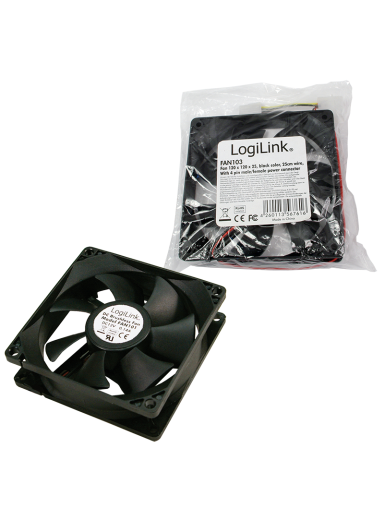 Logilink | FAN103 | Black | Case fan