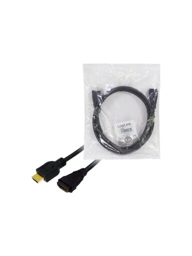Logilink | HDMI Cable Type A Male - HDMI Type A Female | CH0056 | HDMI Type A Female | HDMI Type A Male | HDMI to HDMI | 2 m