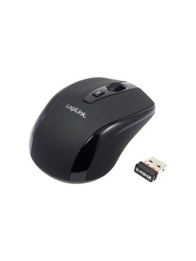 Logilink | Maus optisch Funk 2.4 GHz | wireless | 2.4GH wireless mini mouse with autolink | Black