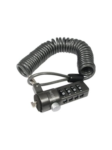 Logilink NBS004, Notebook Coil Cable Lock, black Logilink NBS004, Notebook Coil Cable Lock, black