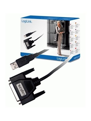 Logilink | USB 2.0 adapter to Paralel (LPT) DB25 , 1,8m | USB-A to LPT USB A male | DB25 Logilink | USB 2.0 adapter to Paralel (LPT) DB25 , 1,8m | USB-A to LPT USB A male | DB25