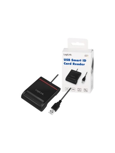 Logilink | USB 2.0 card reader, for smart ID | CR0047 | Card Reader