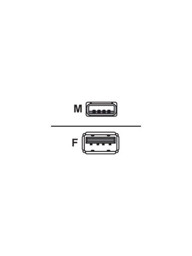 Logilink | USB 2.0 extensio cable, | USB-A to USB-A USB A female | USB A male Logilink | USB 2.0 extensio cable, | USB-A to USB-A USB A female | USB A male