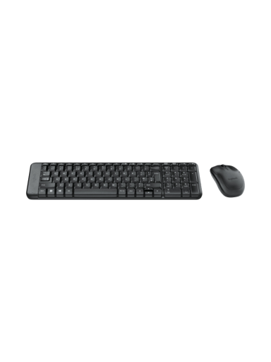 Logitech | Combo Wireless Keyboard and Mouse | MK220 | Keyboard and Mouse | Wireless | Mouse included | US | N/A | Black
