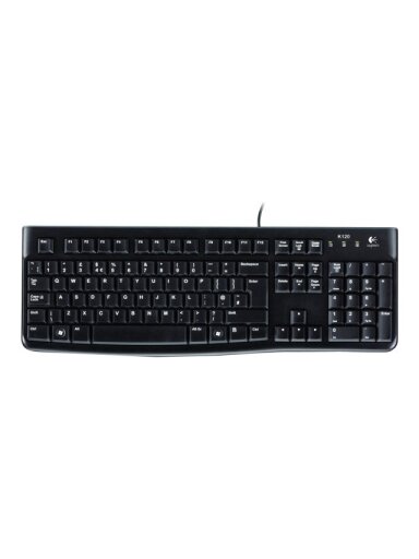 Logitech | Desktop MK120 | Wired keyboard | USB | Mouse included | US | Black
