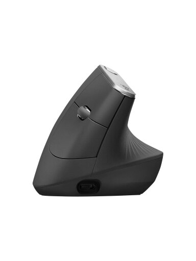Logitech | Ergonomic Mouse | MX VERTICAL | Wireless | USB, Bluetooth | Graphite Logitech | Ergonomic Mouse | MX VERTICAL | Wireless | USB, Bluetooth | Graphite