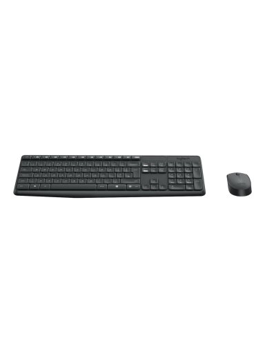 Logitech | MK235 | Keyboard and Mouse Set | Wireless | Mouse included | Batteries included | US | Black