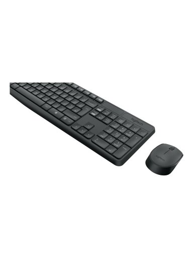 Logitech | MK235 | Keyboard and Mouse Set | Wireless | Mouse included | Batteries included | US | Black
