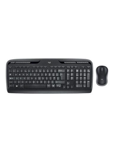 Logitech MK330 | Keyboard and Mouse Set | Wireless | Mouse included | US International | Black