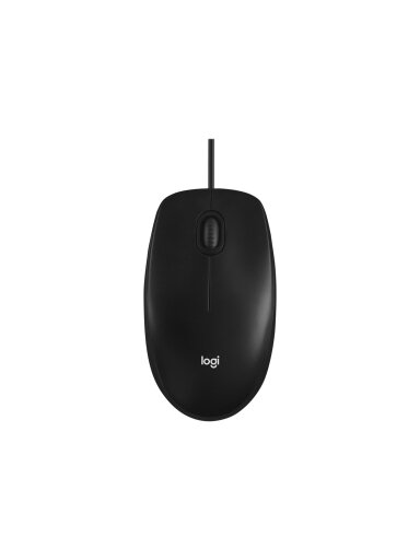 Logitech | Mouse | M100 | Optical mouse | Optical | Wired | Black