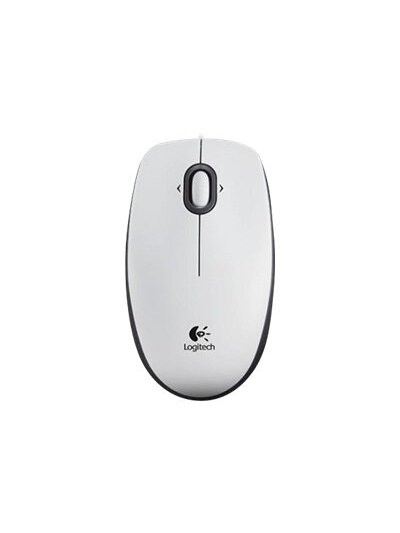 Logitech | B100 | Portable Optical Mouse | White Logitech | B100 | Portable Optical Mouse | White