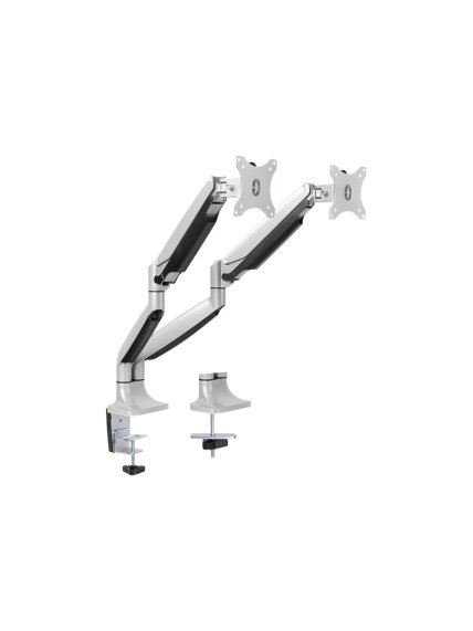 Logilink BP0043 Dual Monitor Desk mount, 13"-32",gas spring, aluminum | Logilink 1