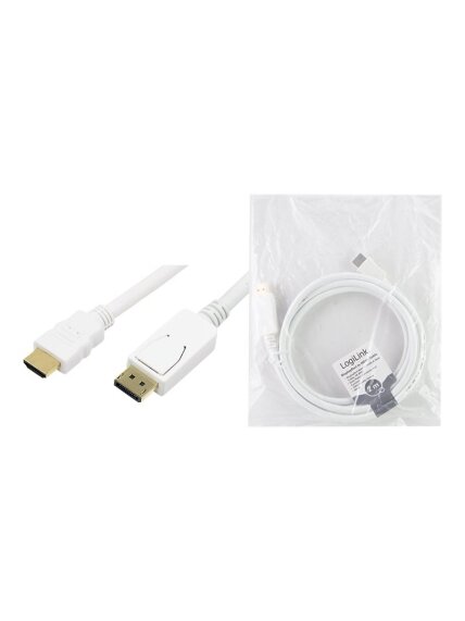 Logilink | Cable DisplayPort to HDMI | CV0055 | DP to HDMI | 2 m 2 Logilink | Cable DisplayPort to HDMI | CV0055 | DP to HDMI | 2 m 2