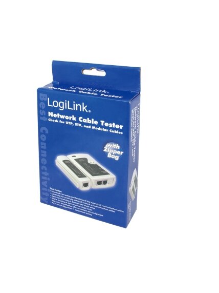 Logilink | Cable tester for RJ11, RJ12 and RJ45 with remote unit 2 Logilink | Cable tester for RJ11, RJ12 and RJ45 with remote unit 2