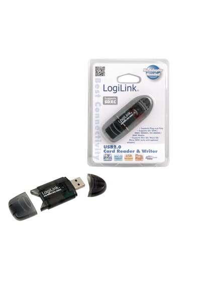 Logilink | Cardreader USB 2.0 Stick external for MMC, RS-MMC, SD and SD HC 1