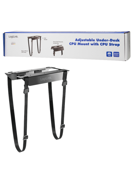 LogiLink EO0009 Adjustable Under-Desk CPU Mount, strap | Logilink 4 LogiLink EO0009 Adjustable Under-Desk CPU Mount, strap | Logilink 4