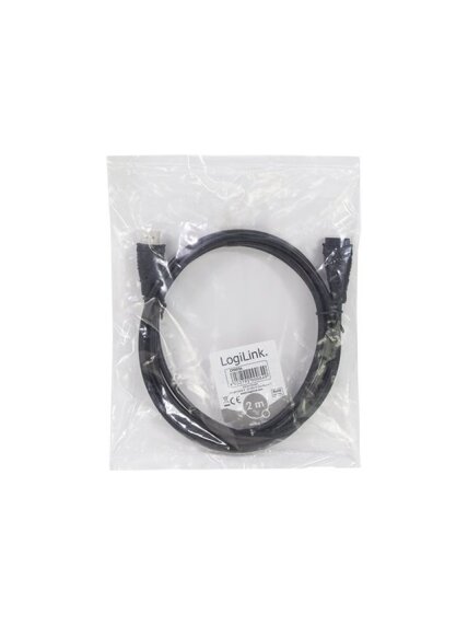 Logilink | HDMI Cable Type A Male - HDMI Type A Female | CH0056 | HDMI Type A Female | HDMI Type A Male | HDMI to HDMI | 2 m 2