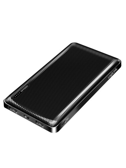 Logilink Power bank, Li-Po, 2x USB-A, USB-C | PA0316 | 10000 mAh | Black 1 Logilink Power bank, Li-Po, 2x USB-A, USB-C | PA0316 | 10000 mAh | Black 1