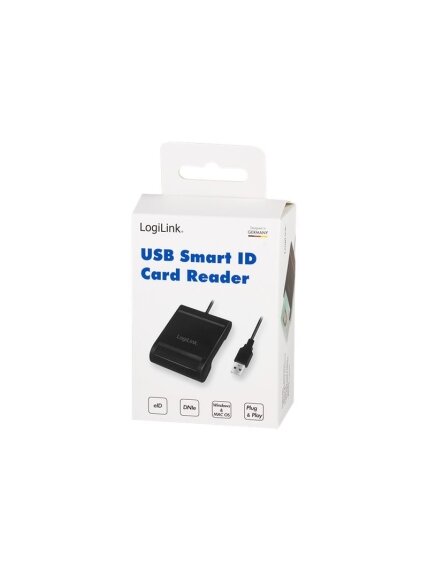 Logilink | USB 2.0 card reader, for smart ID | CR0047 | Card Reader 5 Logilink | USB 2.0 card reader, for smart ID | CR0047 | Card Reader 5