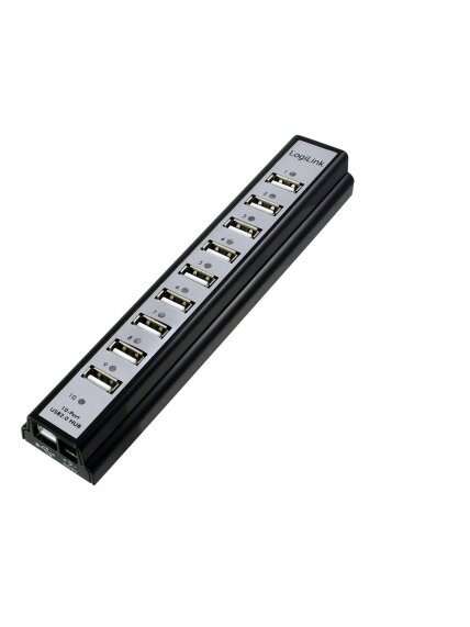 Logilink | USB 2.0 Hub-10 port whit power adapter 3 Logilink | USB 2.0 Hub-10 port whit power adapter 3