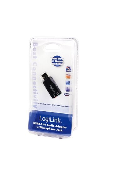 Logilink | USB Audio adapter, 5.1 sound effect 2 Logilink | USB Audio adapter, 5.1 sound effect 2