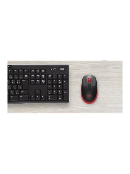 Logitech | Full size Mouse | M190 | Wireless | USB | Red 5