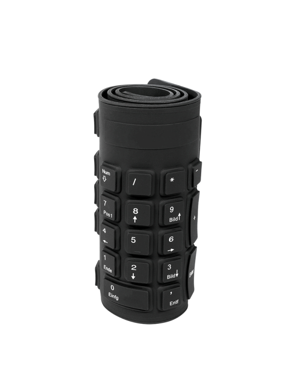 Logilink | Flexible waterproof Keyboard USB + PS/2 | ID0019A | Flexible keyboard | Wired | DE | Black 2 Logilink | Flexible waterproof Keyboard USB + PS/2 | ID0019A | Flexible keyboard | Wired | DE | Black 2