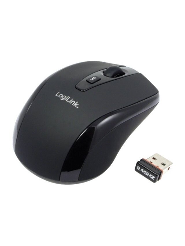 Logilink | Maus optisch Funk 2.4 GHz | wireless | 2.4GH wireless mini mouse with autolink | Black 1