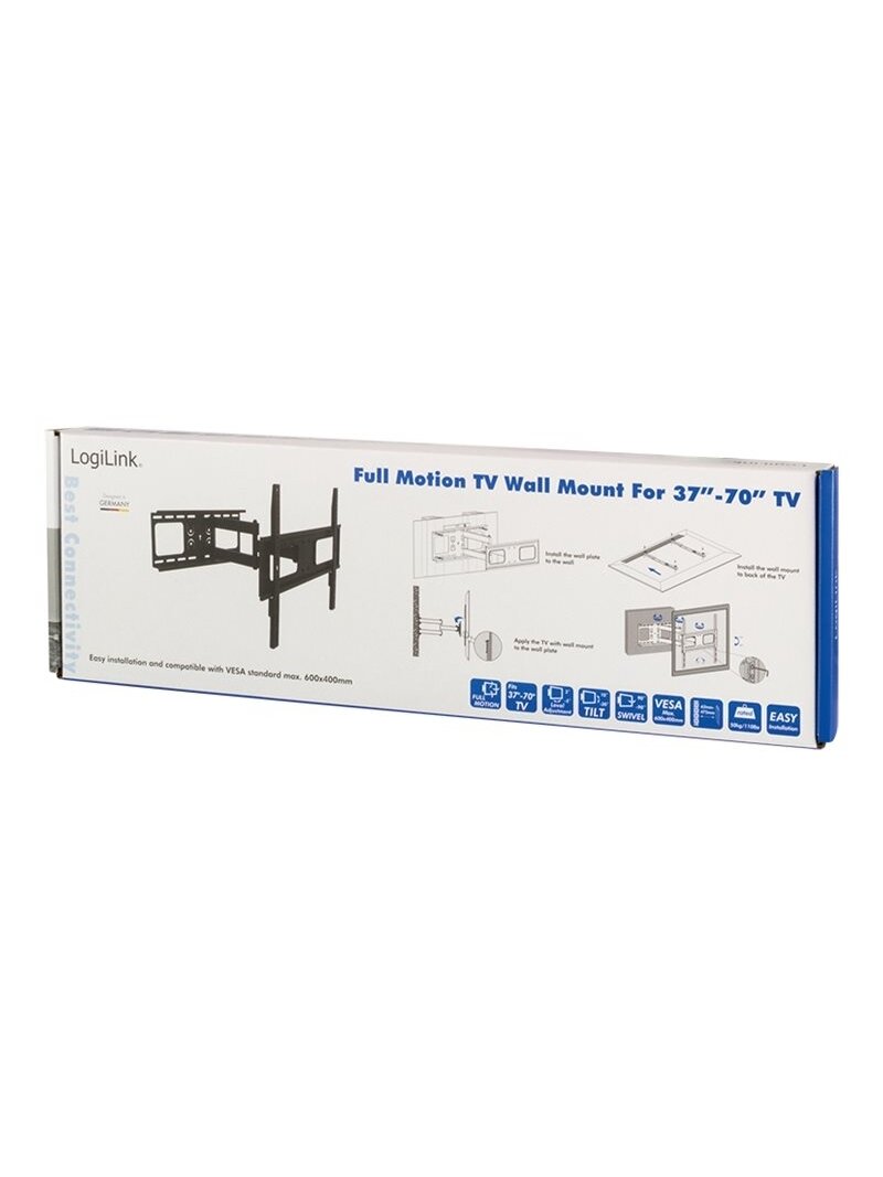 Logilink BP0028 TV Wall mount, 37"-70", tilt +10°-20°,swievel +-90°, 475mm | Logilink | Wall Mount | 37-70 " | Maximum weight (capacity) 50 kg | Black 2 Logilink BP0028 TV Wall mount, 37"-70", tilt +10°-20°,swievel +-90°, 475mm | Logilink | Wall Mount | 37-70 " | Maximum weight (capacity) 50 kg | Black 2