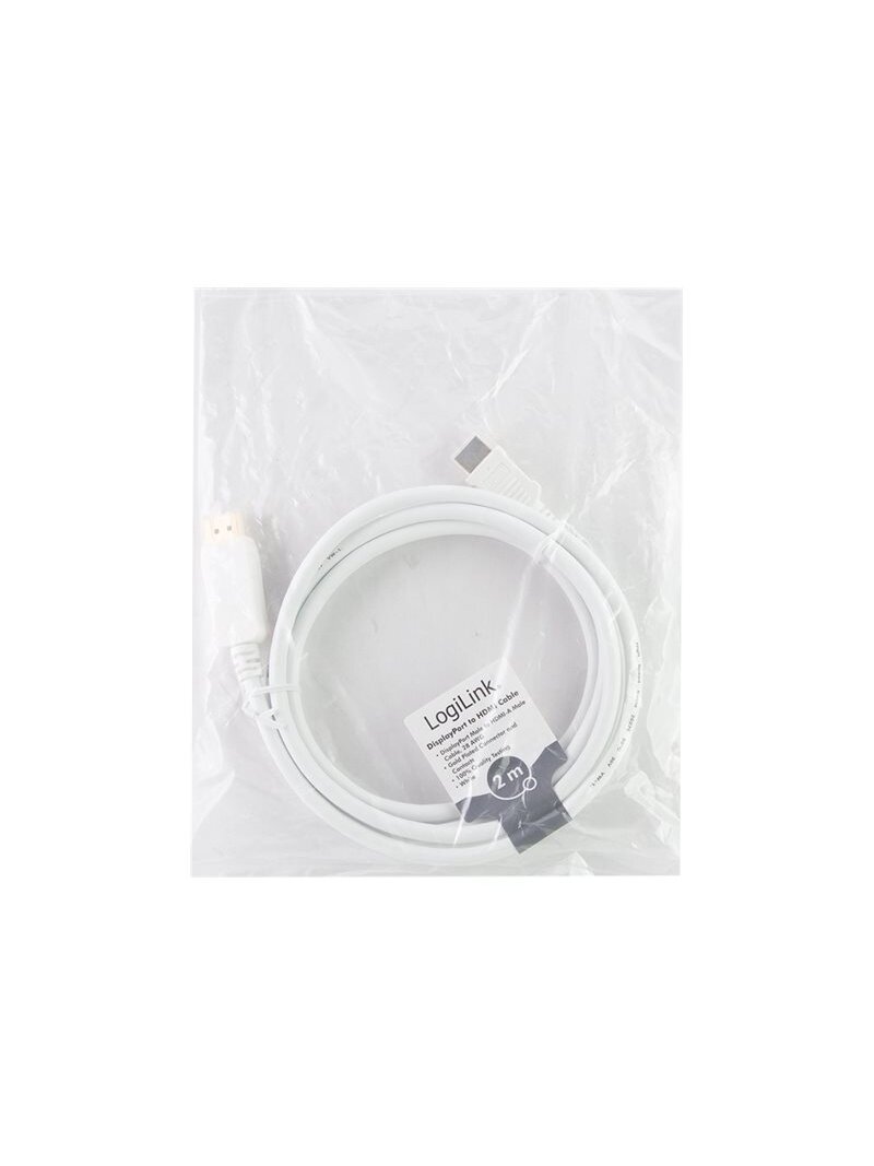 Logilink | Cable DisplayPort to HDMI | CV0055 | DP to HDMI | 2 m 1 Logilink | Cable DisplayPort to HDMI | CV0055 | DP to HDMI | 2 m 1