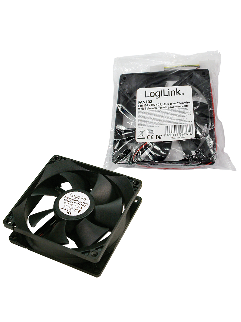 Logilink | FAN103 | Black | Case fan 1 Logilink | FAN103 | Black | Case fan 1