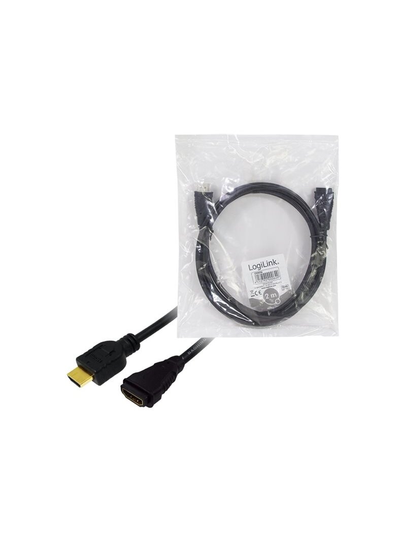 Logilink | HDMI Cable Type A Male - HDMI Type A Female | CH0056 | HDMI Type A Female | HDMI Type A Male | HDMI to HDMI | 2 m 1 Logilink | HDMI Cable Type A Male - HDMI Type A Female | CH0056 | HDMI Type A Female | HDMI Type A Male | HDMI to HDMI | 2 m 1
