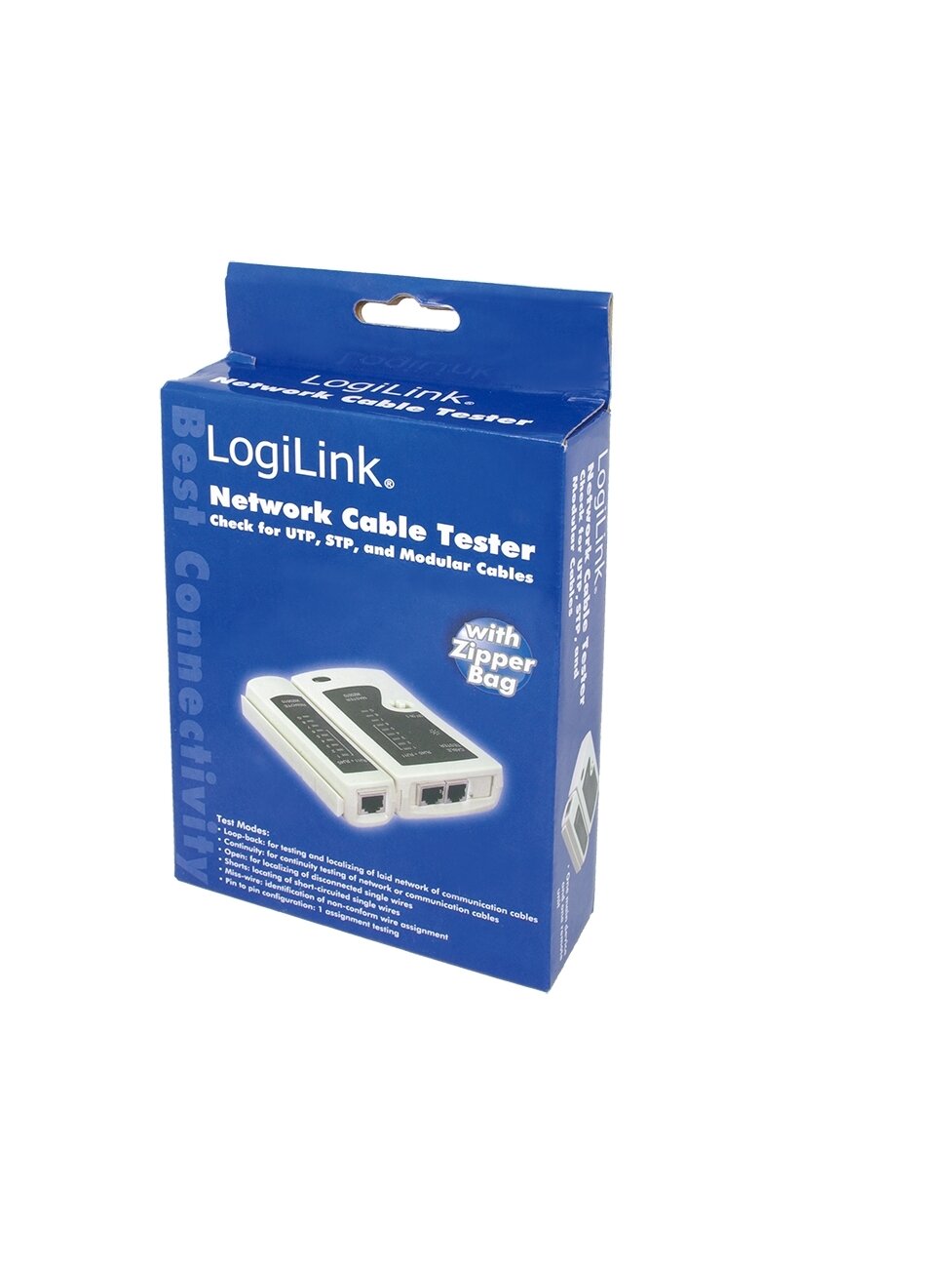 Logilink | Cable tester for RJ11, RJ12 and RJ45 with remote unit 2