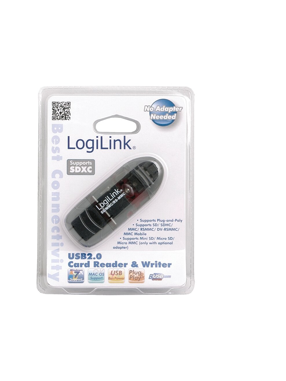 Logilink | Cardreader USB 2.0 Stick external for MMC, RS-MMC, SD and SD HC 2