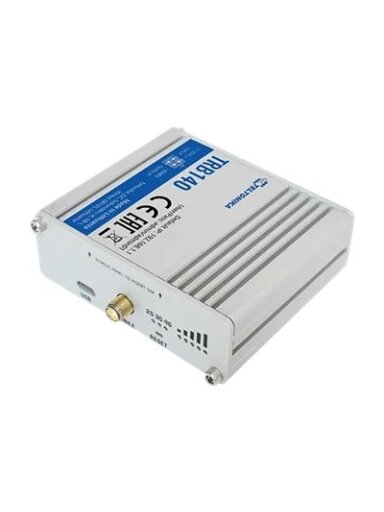 LTE Router | TRB140 | No Wi-Fi | 10/100/1000 Mbit/s | Ethernet LAN (RJ-45) ports 1 | Mesh Support No | MU-MiMO No | 2G/3G/4G | Antenna type 1 x SMA for LTE | 1 x Virtual network interface via micro USB | 24 month(s) LTE Router | TRB140 | No Wi-Fi | 10/100/1000 Mbit/s | Ethernet LAN (RJ-45) ports 1 | Mesh Support No | MU-MiMO No | 2G/3G/4G | Antenna type 1 x SMA for LTE | 1 x Virtual network interface via micro USB | 24 month(s)