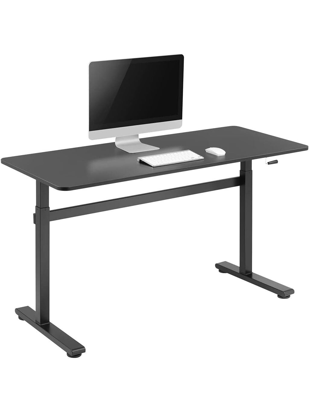 Manually adjustable sit-stand desk EO0027 | 70-117 cm | Maximum load weight 40 kg | Black 4