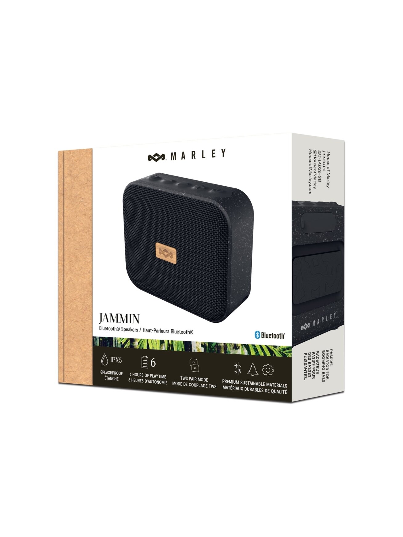 Marley Speaker | Jammin | Waterproof | Bluetooth | Signature Black | Portable | Wireless connection 8