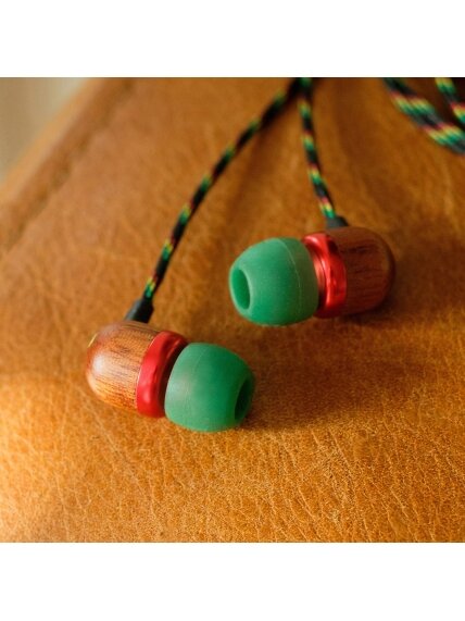 Marley Wired Earbuds | Smile Jamaica | Built-in microphone | USB Type-C | Rasta 6