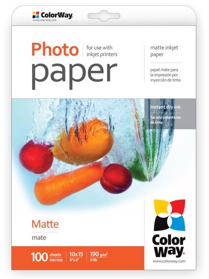 Matte Photo Paper | 190 g/m² | 10x15 1 Matte Photo Paper | 190 g/m² | 10x15 1