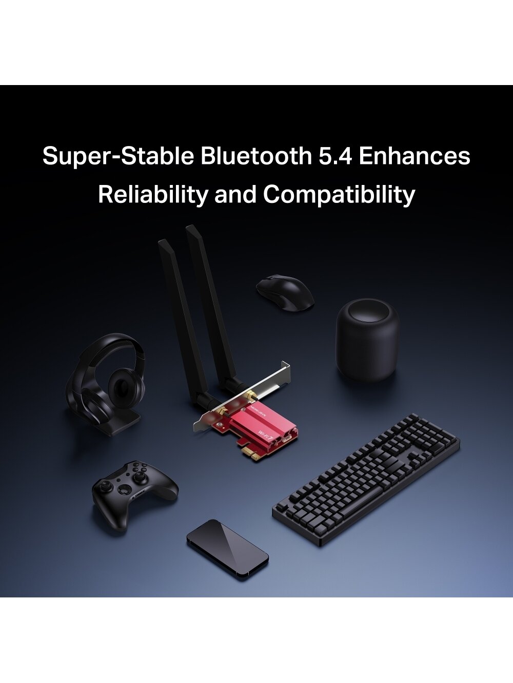 Mercusys BE9300 WiFi 7 Bluetooth 5.4 PCIe Adapter | MA47BE 5 Mercusys BE9300 WiFi 7 Bluetooth 5.4 PCIe Adapter | MA47BE 5