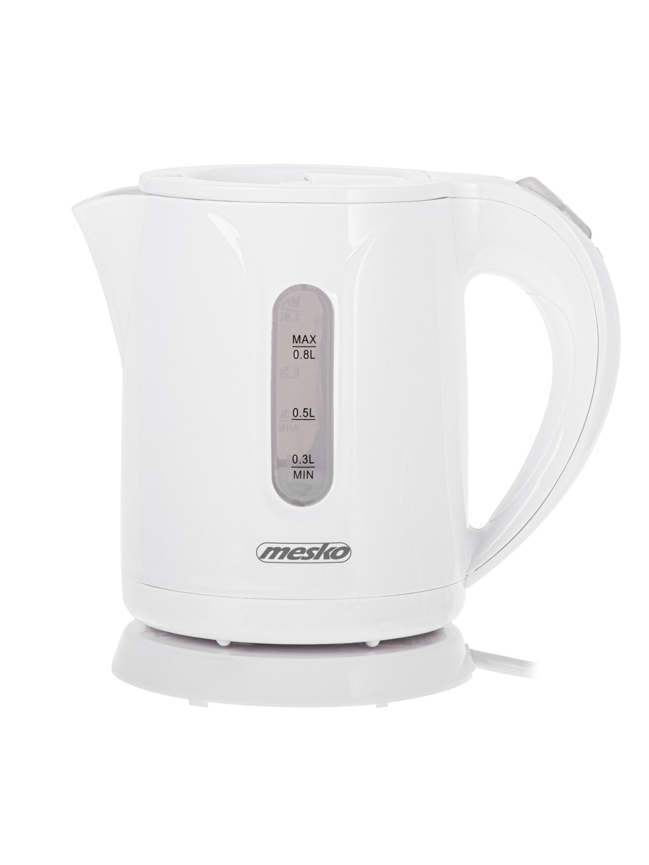 Mesko Kettle | MS 1376 | Electric | 850 W | 0.8 L | Plastic | 360° rotational base | White