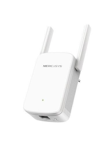 Mercusys | AC1200 Wi-Fi Range Extender | ME30 | 802.11ac | 2GHz/5GHz | 867+300 Mbit/s | 10/100 Mbit/s | Ethernet LAN (RJ-45) ports 1 | MU-MiMO No | no PoE | Antenna type 2xExternal Mercusys | AC1200 Wi-Fi Range Extender | ME30 | 802.11ac | 2GHz/5GHz | 867+300 Mbit/s | 10/100 Mbit/s | Ethernet LAN (RJ-45) ports 1 | MU-MiMO No | no PoE | Antenna type 2xExternal