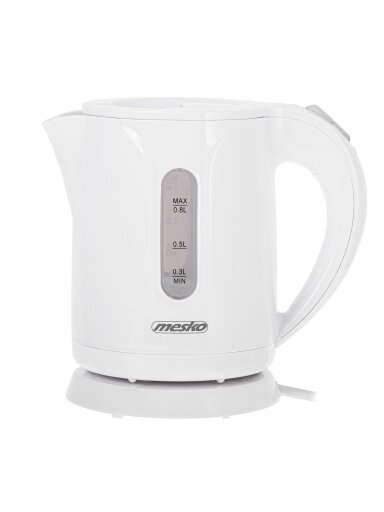 Mesko Kettle | MS 1376 | Electric | 850 W | 0.8 L | Plastic | 360° rotational base | White Mesko Kettle | MS 1376 | Electric | 850 W | 0.8 L | Plastic | 360° rotational base | White