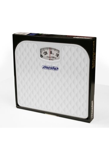 Mesko | Scale | MS 8160 | Mechanical | Maximum weight (capacity) 130 kg | Accuracy 1000 g | White Mesko | Scale | MS 8160 | Mechanical | Maximum weight (capacity) 130 kg | Accuracy 1000 g | White