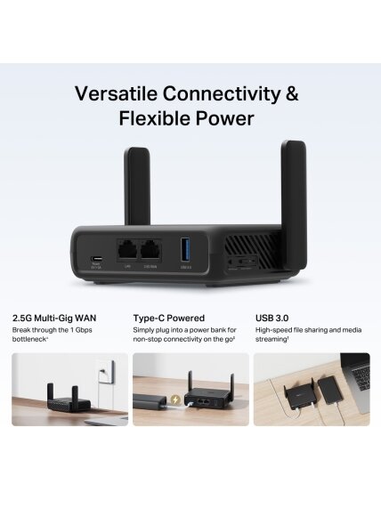 Mercusys AX3000 Travel Router | MR84X-Travel | 802.11a | 574/2402 Mbit/s | 10/100/1000 Mbit/s | Ethernet LAN (RJ-45) ports 1 | Mesh Support No | MU-MiMO No | No mobile broadband | Antenna type External Omni-directional | 1 5 Mercusys AX3000 Travel Router | MR84X-Travel | 802.11a | 574/2402 Mbit/s | 10/100/1000 Mbit/s | Ethernet LAN (RJ-45) ports 1 | Mesh Support No | MU-MiMO No | No mobile broadband | Antenna type External Omni-directional | 1 5