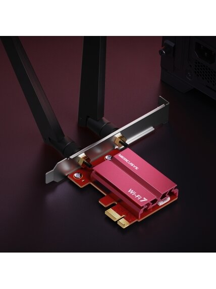 Mercusys BE9300 WiFi 7 Bluetooth 5.4 PCIe Adapter | MA47BE 8 Mercusys BE9300 WiFi 7 Bluetooth 5.4 PCIe Adapter | MA47BE 8