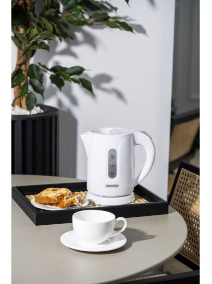 Mesko Kettle | MS 1376 | Electric | 850 W | 0.8 L | Plastic | 360° rotational base | White 6 Mesko Kettle | MS 1376 | Electric | 850 W | 0.8 L | Plastic | 360° rotational base | White 6