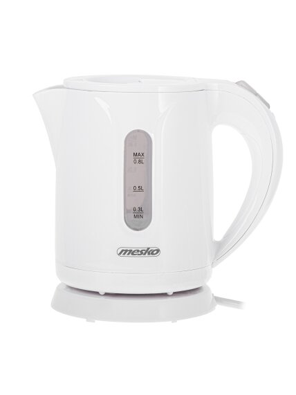 Mesko Kettle | MS 1376 | Electric | 850 W | 0.8 L | Plastic | 360° rotational base | White